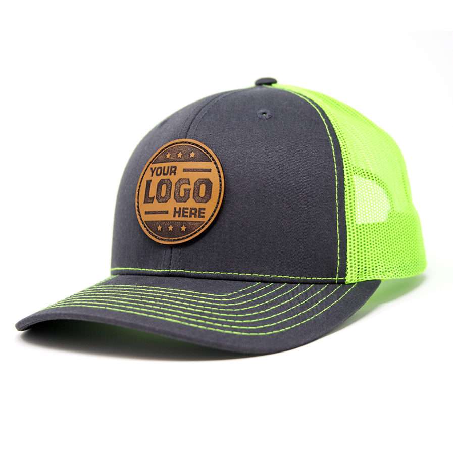 Yupoong 6606 Custom Leather Patch Hat
