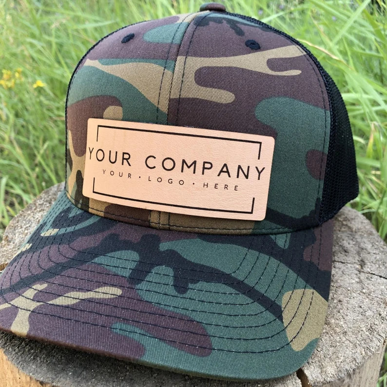 Yupoong 6606 Custom Leather Patch Hat