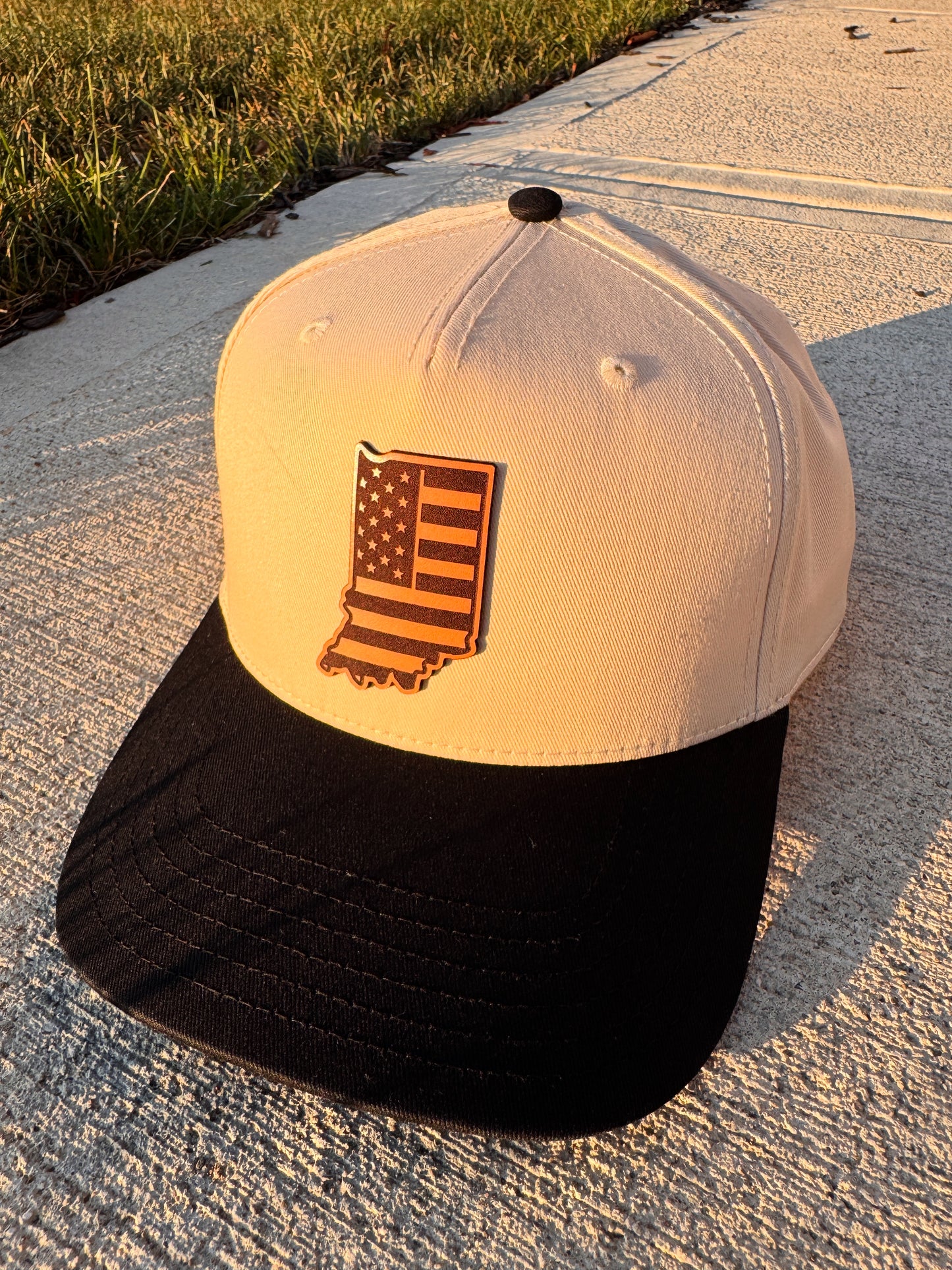 Indiana Leather Patch Hat