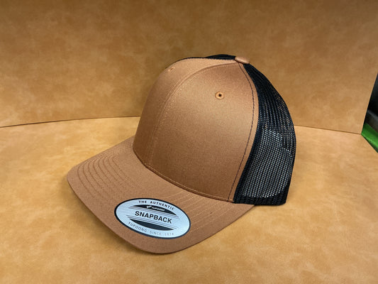 Yupoong, Trucker, tan/gold to black, M