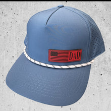 Blue With White Rope Performance Hat-Fathers Day American Flag Hat
