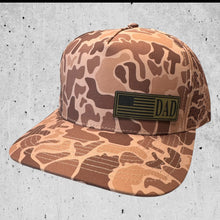 Dark Old School Camo Performance Hat-Fathers Day American Flag Hat