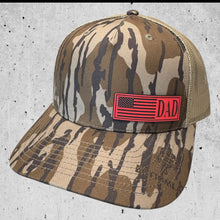 Bottomlands Camo Trucker Fathers Day American Flag Hat