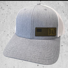 Heather Grey/ White Fathers Day American Flag Hat