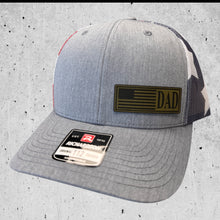 Heather/ RWB Flag Mesh Fathers Day American Flag Hat
