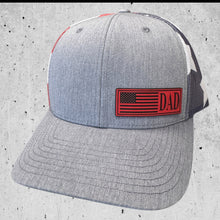 Heather/ RWB Flag Mesh Fathers Day American Flag Hat