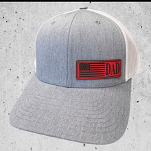 Heather Grey/ White Fathers Day American Flag Hat