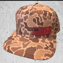 Dark Old School Camo Performance Hat-Fathers Day American Flag Hat