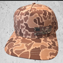 Dark Old School Camo Performance Hat-Fathers Day American Flag Hat