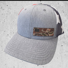 Heather/ RWB Flag Mesh Fathers Day American Flag Hat