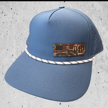 Blue With White Rope Performance Hat-Fathers Day American Flag Hat
