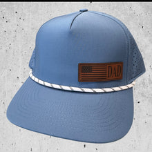 Blue With White Rope Performance Hat-Fathers Day American Flag Hat