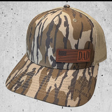 Bottomlands Camo Trucker Fathers Day American Flag Hat