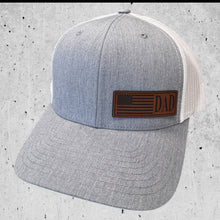 Heather Grey/ White Fathers Day American Flag Hat