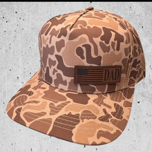 Dark Old School Camo Performance Hat-Fathers Day American Flag Hat