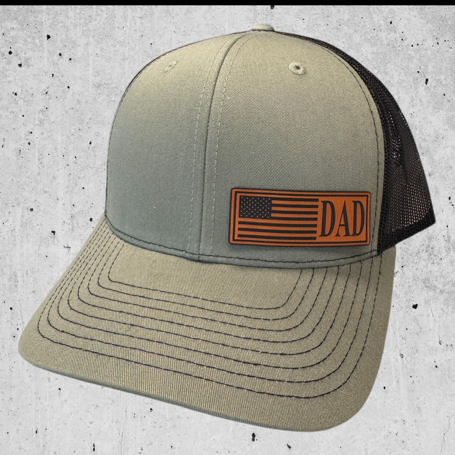 Loden/ Black Fathers Day American Flag Hat