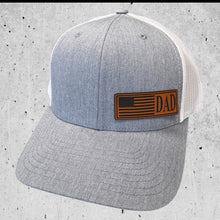 Heather Grey/ White Fathers Day American Flag Hat