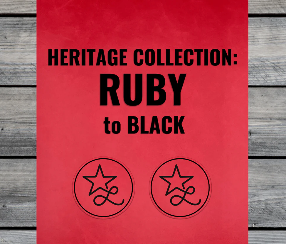 Ruby / Black Premium Leatherette