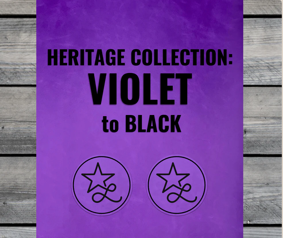 Violet / Black Premium Leatherette