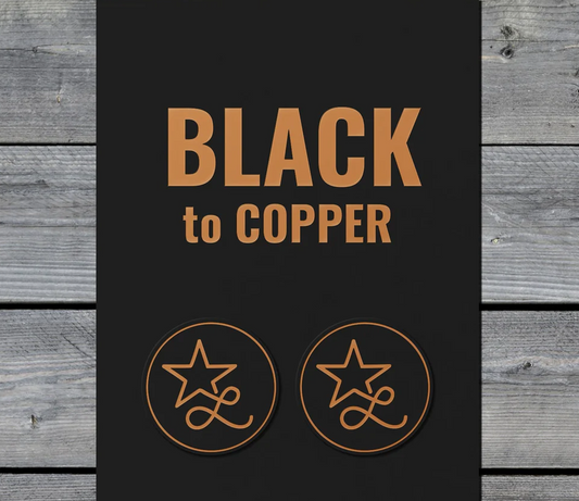 Black / Copper Premium Leatherette