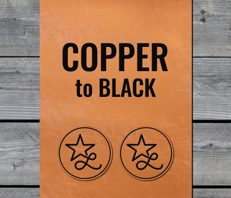 Copper / Black Premium Leatherette