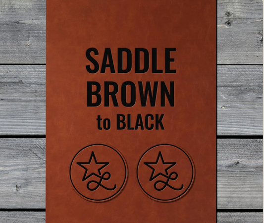 Saddle Brown / Black Premium Leatherette