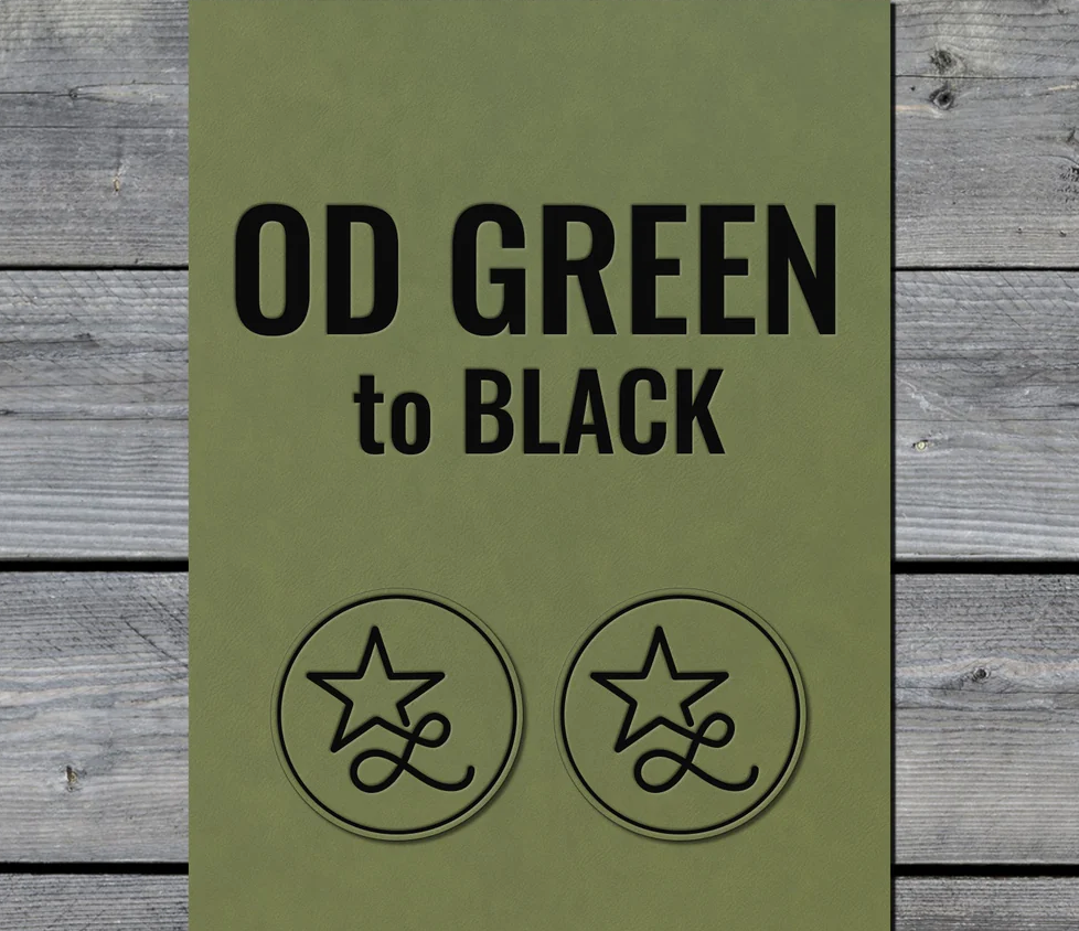 OD Green / Black Premium Leatherette