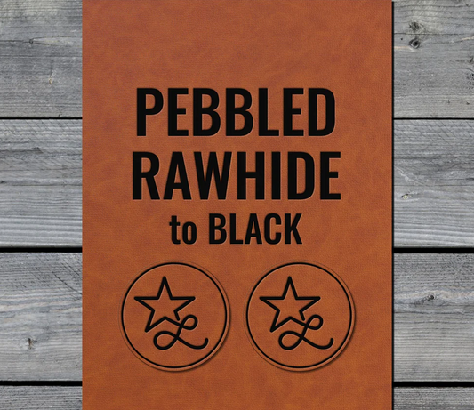 Pebbled Rawhide / Black Premium Leatherette