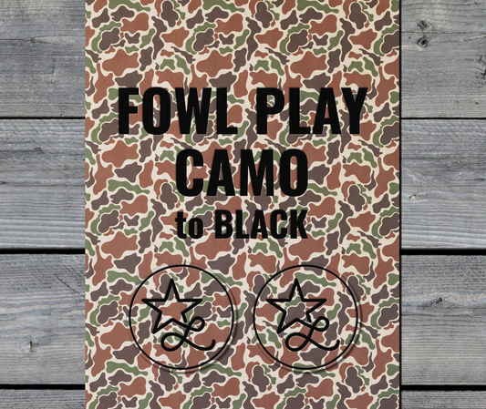 Fowl Play Camo / Black Premium Leatherette