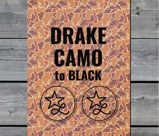 Drake Camo / Black Premium Leatherette