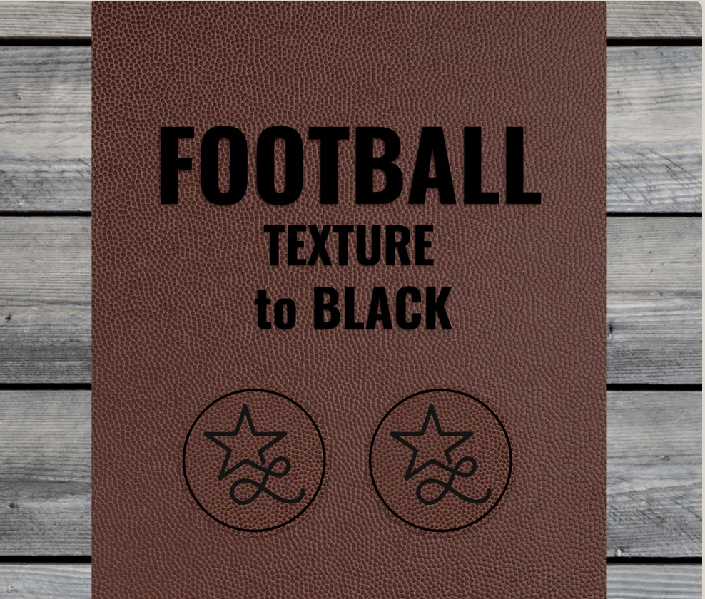 Football Texture / Black Premium Leatherette