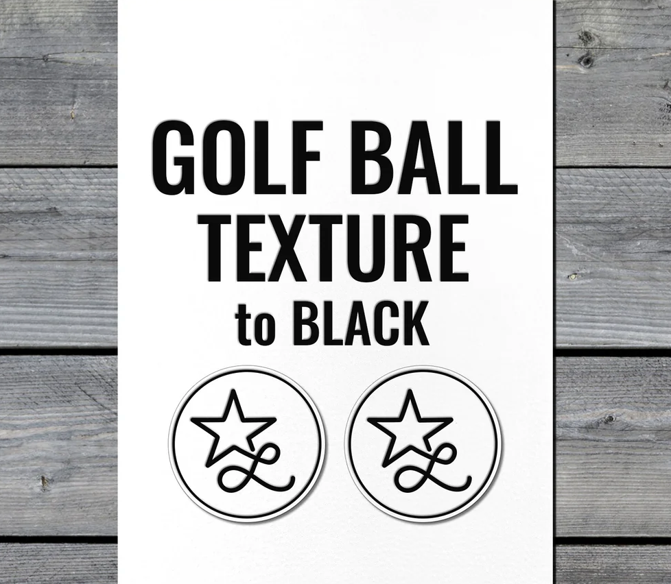 Golf Ball Texture / Black Premium Leatherette